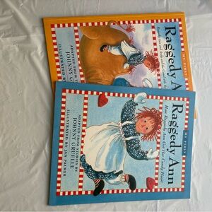 Raggedy Ann Stories Adapted from stories from Johnny Gruelle Set of 2 Books NEW